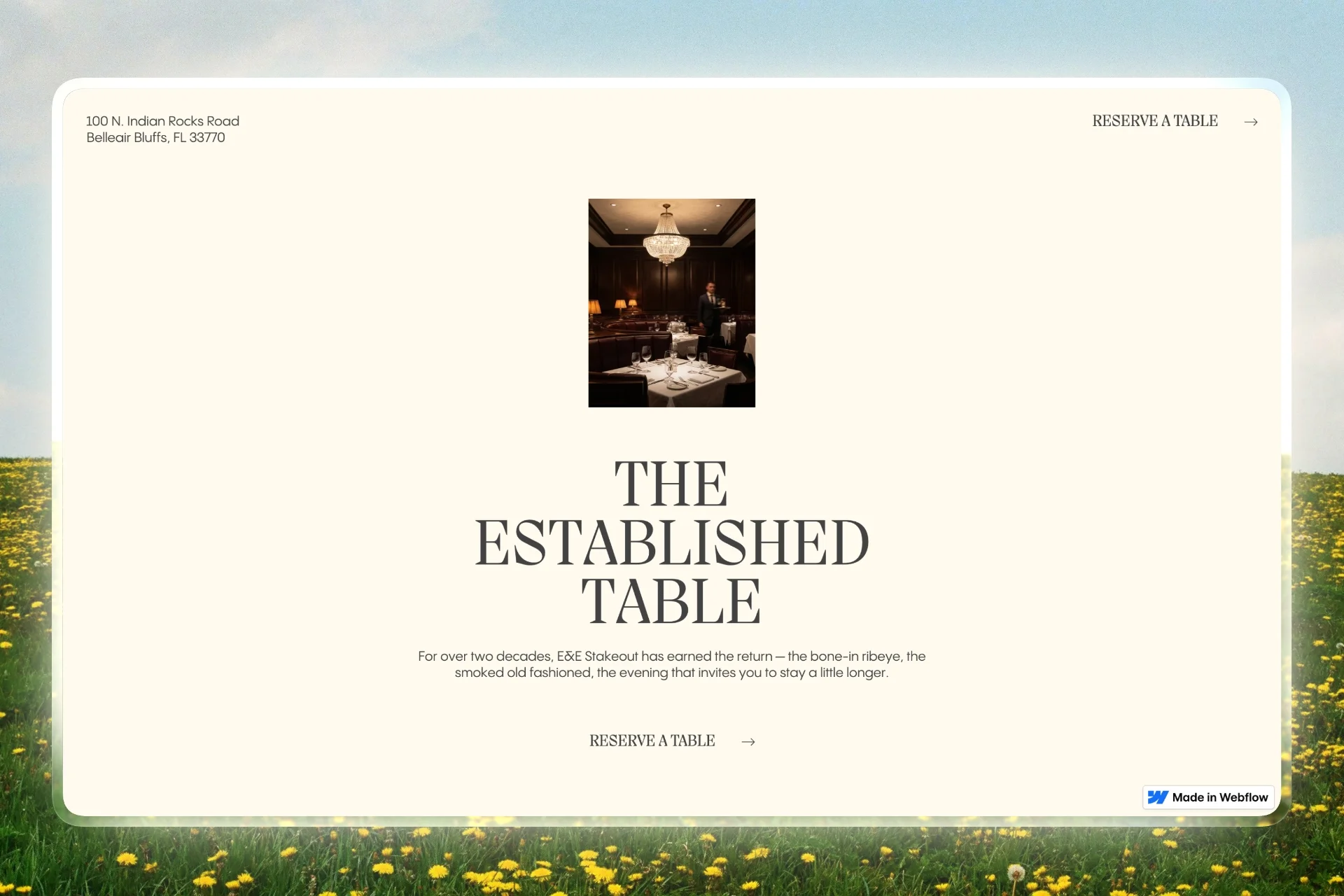 E&E Stakeout website