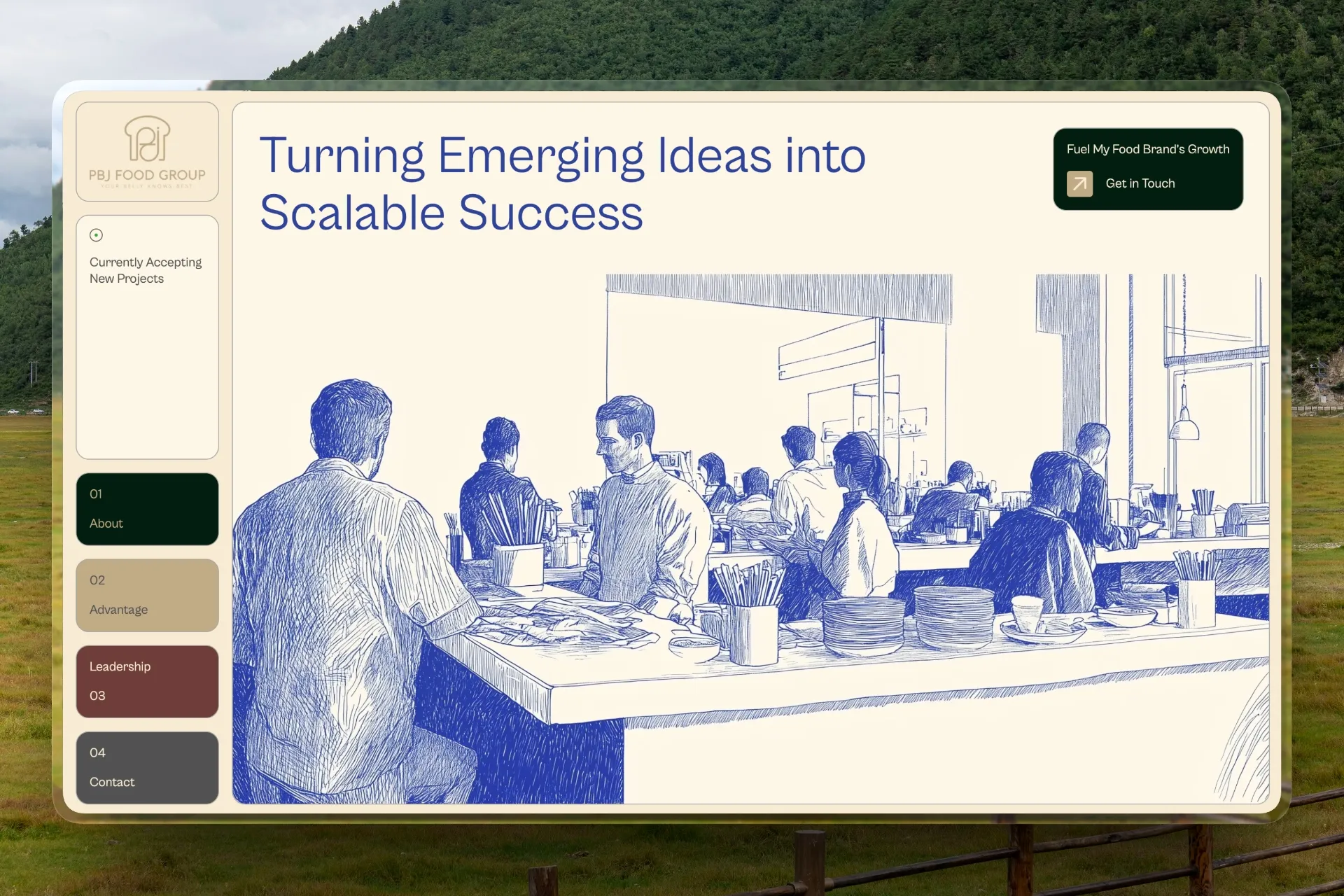 PBJ Food Group website